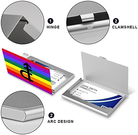 Pansexual Zászló LMBT Büszkeség Üzleti Kártya Esetekben Aranyos Kártya Tartóját ID Hitel Tárca Fuvarozó