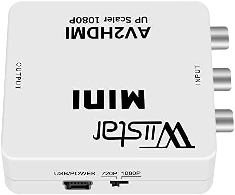 AV HDMI Video Audio Átalakító Adapter CVBS Kompozit HDMI Adaptert, Akár 1080P Támogatás PAL NTSC USB töltőkábellel a set-top