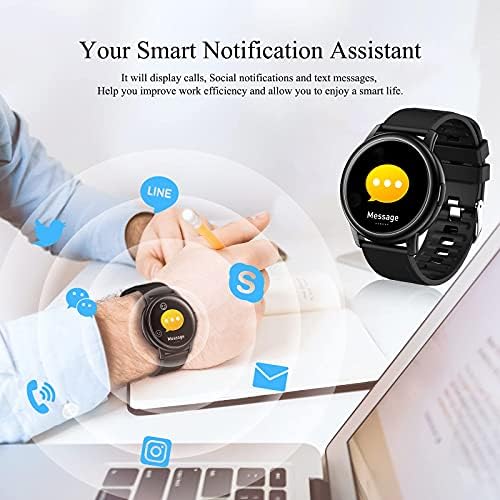Intelligens Karóra az iOS illetve Android Telefonok, Fitness Óra pulzusmérő, Teljes Érintőképernyős Színes kijelző Lépésszámláló