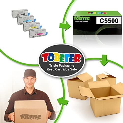 ToBeter Kompatibilis Toner Patron Csere OKI C5500, a-nak is hívják C5500 C5600 C5700 C5800 C5950 C5650DN C5800LDN C5500N C5650N