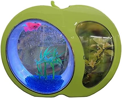 WSSBK Ökológia Mini Nano akvárium Iroda Akvárium Haza Devoration Mini akvárium Integráció Szűrő LED Rendszer 4.5 L (Színe : Fehér)