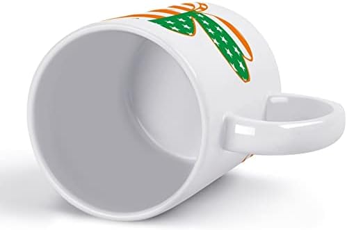 Ír-Amerikai Lóhere Zászló Nyomtatás Bögre Kávét Dobon Kerámia teáscsésze Vicces Ajándék a Logó Design Office Home Nők, Férfiak