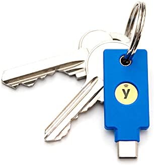Yubico FIDO Biztonsági Kulcs C NFC - Két Tényező Hitelesítés USB, NFC Biztonsági Kulcsot, Működik Támogatja az NFC Mobil Eszközök – FIDO