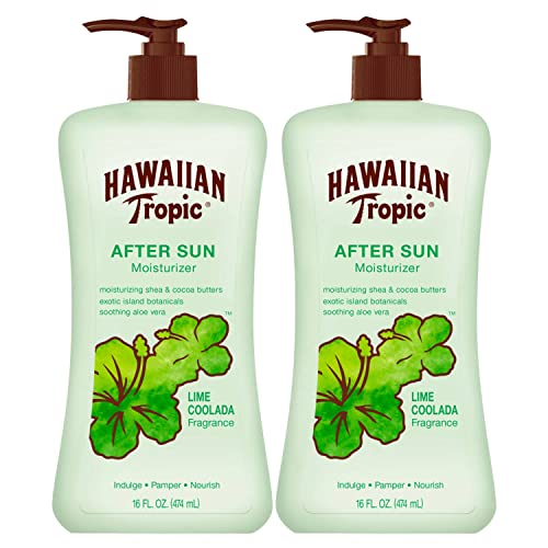 A Hawaiian Tropic Lime Coolada Testápoló Napi Hidratáló, Miután a Sun, 16 Fl Oz (Csomag 2)