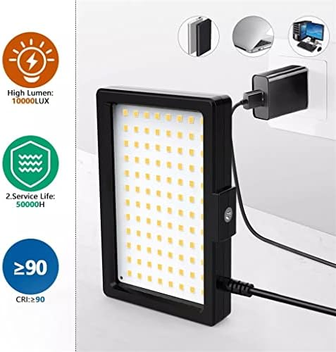 BGZDT LED Videó Fény Fotózás Lámpa Bi-Color 3200-5600K Szabályozható Panel Fény Állvány a szép Smink