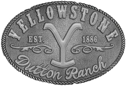 Változások Yellowstone Dutton Ranch Y Logó Létre 1886 Kevin stner Övcsat 66-57, Ezüst