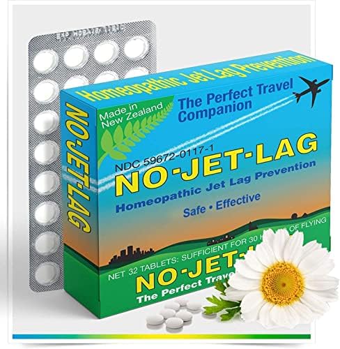 Miers Labs NINCS időeltolódás Homeopátiás Jet Lag Jogorvoslat (1 Csomag, 32 Tabletta) & Travel Derék Tok RFID-Blokkoló Technológia,