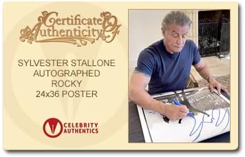 Sylvester Stallone Dedikált Rocky Egyoldalas 24x36 Film Poszter