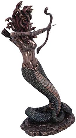Nemezis Most Bronz Mitológiai Medúza Haragja Figura 36cm