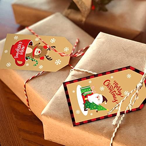 PintreeLand 50 Pack Karácsonyi Ajándék Kategória a Húr, Karácsonyi Mikulás/a Ajándék Kategória DIY Házi Ünnep, Ajándék Wrap Név Címke-Címke