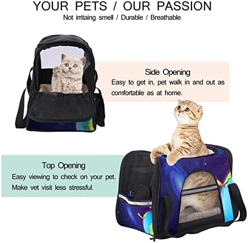 Kisállat Szállító világűrben Univerzum Puha Oldalú Pet Travel Fuvarozók számára a Macskák,Kutyák, Kiskutya, Kényelmes, Hordozható,