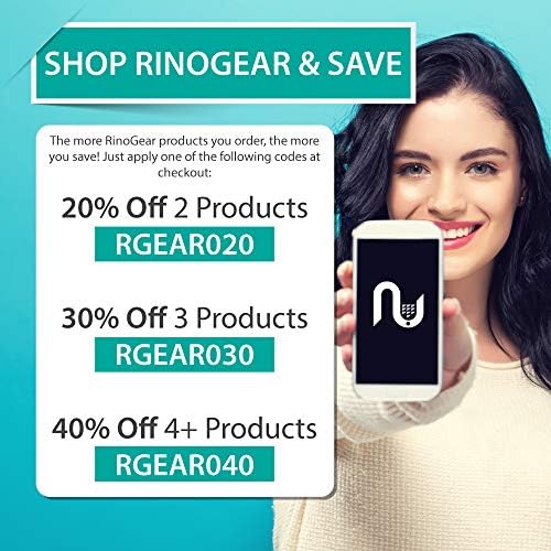 RinoGear (8-Pack) Képernyő Védő Fitbit Luxe képernyővédő fólia Esetben, Barátságos Kiegészítők, Rugalmas, Teljes Lefedettség