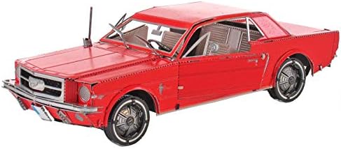 Fascinations Fém Föld 1965-Ös Ford Mustang Piros 3D-s, Fém Modell Készlet
