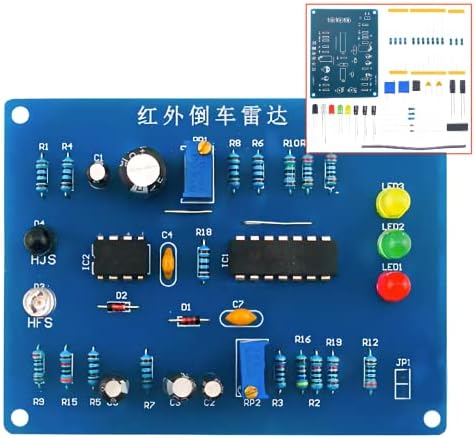 WWZMDiB-DIY Tanulás Kit Bevezető Elektronikus Alkatrészek Kit Születésnapi Ajándék Asztali Dekoráció(Szórakoztató DIY Forrasztó Készlet,Infravörös