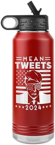 Értem Tweets - Trump Ajándékok Apa - Vicces Trump Ajándékok - Laster Gravírozott Pohár Víz