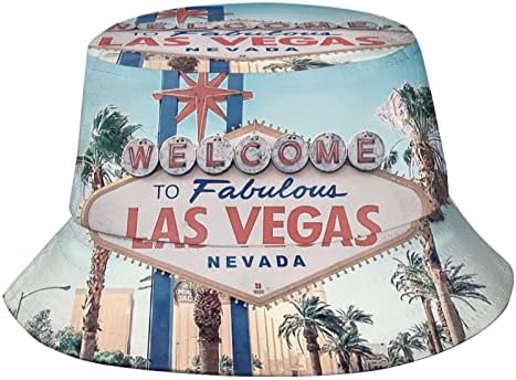 Las Vegas Vödör Kalap, Divat Pakolható Szabadtéri Utazás Kalap Halász Kalap Sapka, a Férfiak, Nők, Tinédzserek