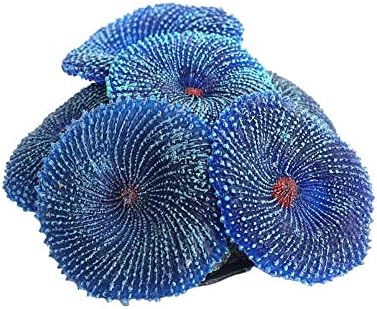 Szilikon Mesterséges Korall Növény az akváriumban, Szimuláció Élénk Lágy Korall Dísz, akvárium Dekoráció, Akvárium Táj Dekoráció(A,Kék)