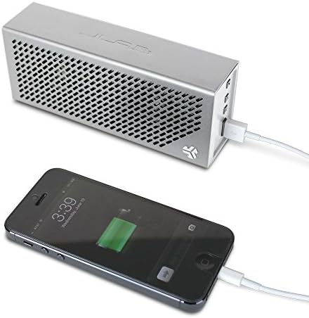 JLab Audio hívatlan vendég Hangos Hordozható, Bluetooth, Sztereó Hangszóró, 18 Óra Akkumulátor - Levegő Alumínium/Fehér