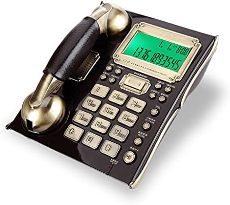 GELTDN Vezetékes Telefon Hívófél-AZONOSÍTÓ, Ébresztőóra Funkció, Bizalmas Tárcsázás Európai Antik Régi Vezetékes Telefon, Otthoni