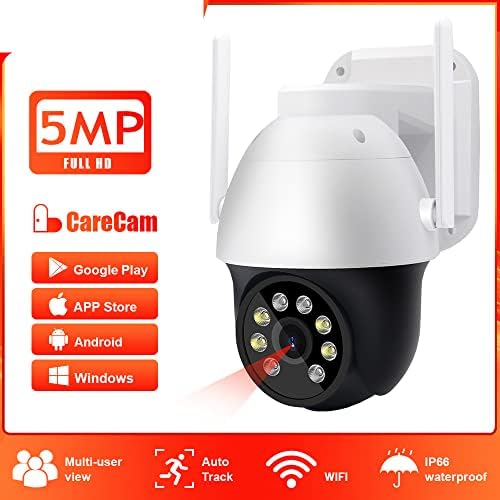 FAN YE 3/5 MEGAPIXELES WiFi Kamera Kültéri Védelem Haza Vízálló Külső WiFi Kamera CCTV IP Webcam Auto Tracking US Plug 3MP Kamera Hozzá