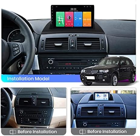 Android 10.0 autórádió 2 Din GPS Navigációs a B-MW X3 E83 2004-2012 9 - os IPS érintőképernyő Carplay Kormány Irányítja Bluetooth-4G