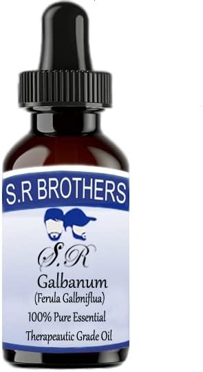 S. R Testvérek Galbanum (Ferula Galbniflua) Pure & Natural Therapeautic Minőségű illóolaj Cseppentő 50ml