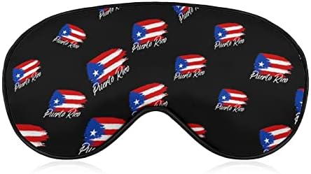 Puerto ricó-i Zászló Alszik Kendőt Maszk Aranyos Szem Árnyék Fedél Állítható Pánt a Nők a Férfiak Éjszaka