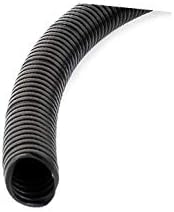 X-mosás ragályos 14 mm, Belső Átm Rugalmas Hullámos Cső, Tömlő Kábel Cső Fekete 3,5 M(Tubo flessibile del tubo flessibile 3,5 m del tubo