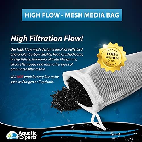 Vízi Szakértők Nagy Áramlási Háló Szűrő Média Táskák - Vízi Táskák Szűrő Média (High-Flow, 3 x 8 - 4-es Csomag)