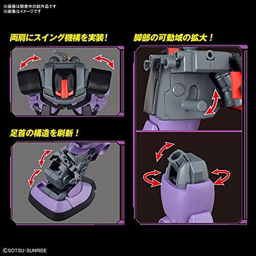 Bandai Szellemek MG Mobile Suit Gundam Dom, 1/100 Skála, színkódolt Műanyag Modell