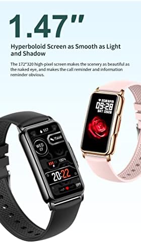 ECENS H80 Intelligens Karóra Férfiaknak a Nők, Fitness Tracker 1.47 érintőképernyő Smartwatch Fitness Óra pulzusmérő Lépésszámláló/Sleep