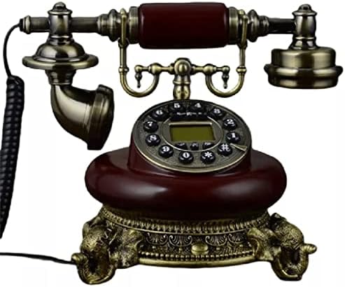 ZLXDP Antik Vezetékes Telefon Haza Hívó AZONOSÍTÓJA Vezetékes Telefon a Gyanta, valamint a Utánzás Fém kihangosító Gombot, Tárcsázza a