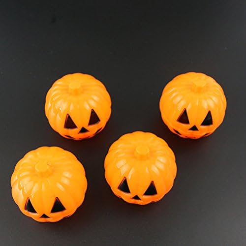 LUOEM 12db Halloween Tök Candy Doboz Mini Csomag Kezelni Konténer díszdobozok Halloween Mini Ajándék Birtokosa Kellékek (Narancssárga)