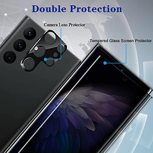 [1+1 Csomag] Galaxy S23 Ultra Adatvédelmi képernyővédő fólia, 1 Csomag Anti-Spy Edzett Üveg kijelző Védő fólia [nem Támogatja Ujjlenyomat