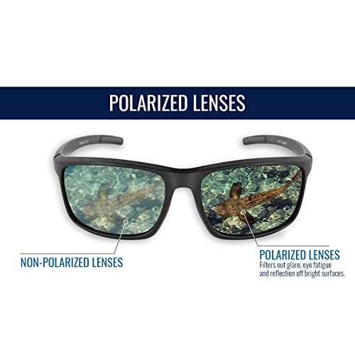 Bullhead Sawfish Polarizált Szemüveg Teljesítmény Köd Technológia, ANSI Z87+, Kék Fény, UV Lámpa, valamint Anti-Karcolás elleni Védelem, Arany