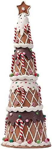 Quenny Puha Agyag karácsonyfa Karácsonyi Lollipop Mankó karácsonyfa Díszek Új Évben a Fesztivál Ünnep, (Nagy méretű 47 cm,Egyéb)