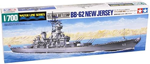 Tamiya 31614 1/700 amerikai Haditengerészet Csatahajó New Jersey Műanyag Modell Készlet