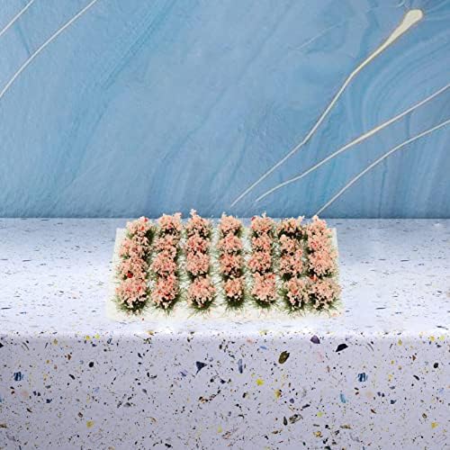 NUOBESTY Mesterséges Virág Klaszter Növényzet Csoportok Fű Tufts Miniatűr Gyanta Alföldi Terep Statikus Táj Modell Kert,