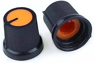 VEVEL 10 Db 6 mm Tengely Furat Átm Menetes Hollandi Potenciométer Narancs Gombok Sapkák