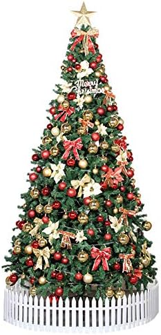 6.8 Ft Mesterséges karácsonyfa LED 800 Ág Tippek Felvidítani Dekorációk, Beleértve a Teljes Díszek az Ünnepi Beltéri-Zöld 6.8 Ft(210cm)