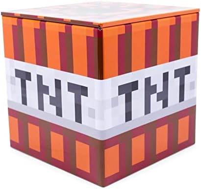 MINECRAFT TNT 4-Es Tin Tároló Doboz Kocka Szervező a Fedél | Kosár Konténer, Cubby Kocka Szekrényben Szervező, lakberendezés Gyerekszoba