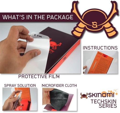 Skinomi Teljes Test Bőr Védő Kompatibilis Nokia Lumia 822 (képernyővédő fólia + hátlap) TechSkin Teljes Lefedettség Tiszta HD Film