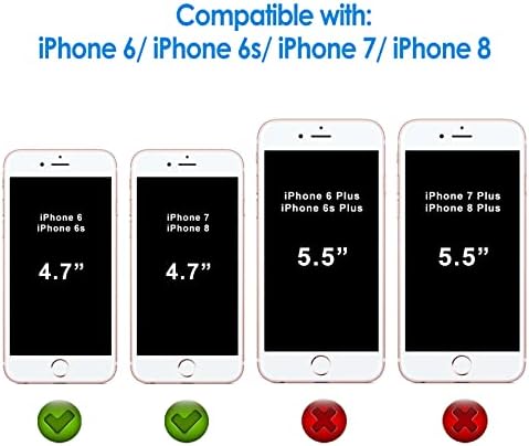 JETech képernyővédő fólia iPhone 8, iPhone-t 7, iPhone 6-iPhone 6, 4.7 Hüvelykes, Edzett Üveg Fólia, 2 db-os Csomag