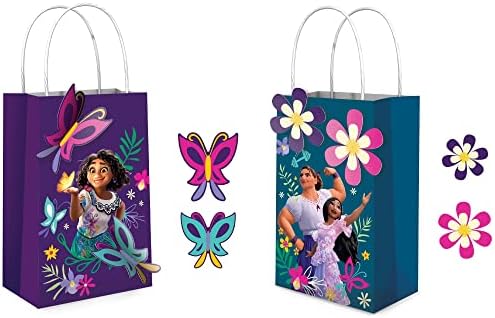 (16 Pack) Disney Encanto Építeni A Saját Készlet Fél Papír Zsákmány Kezelni Candy Szívességet Box Zsákok (Plusz Fél Tervezés Lista