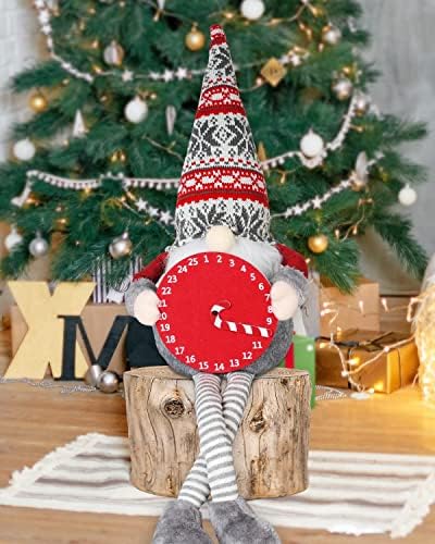 Fussion Karácsonyi Díszek Gnome 27 Inch, Karácsonyi Plüss Játék a Zsebében, majd a Karácsony Adventi Visszaszámlálás Naptári 2022, Karácsonyi