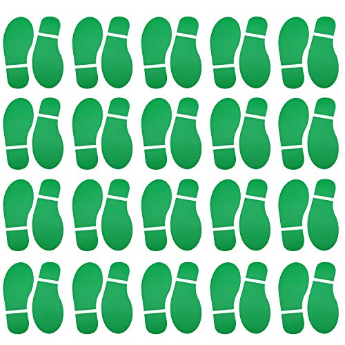 20 Pár 40 Nyomatok Zöld Gyerekek Méretű Cipő Lábnyom Matrica, Matricák a Padló, Fal, Lépcső Útmutató Irányban Ünnepeljük a Szent Patrik