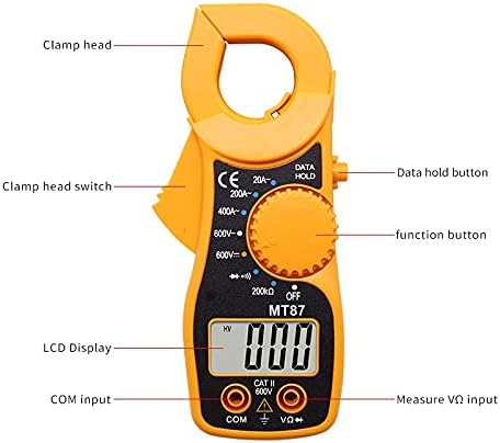 SJYDQ Hordozható MT87 LCD Digital Clamp Meter Multiméter a Mérési AC/DC Feszültség Teszter Jelenlegi Ellenállás Több Teszt