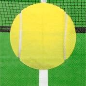 Tenisz Party Kellékek Set - Csomag magában Foglalja a Tányérok, Szalvéták, 8 Vendég