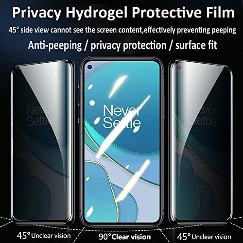 YiiLoxo Hidrogél Film Privacy Screen Protector Kompatibilis Szuper 8 Pro [Anti-Spy] Nagy érzékenységű Puha Védőfólia [Nem