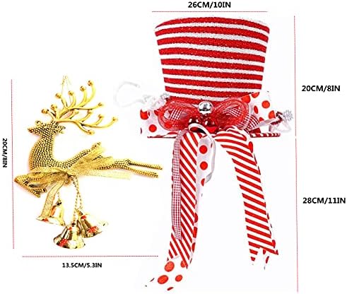 zyxddd karácsonyfa Cilinder Kalap, karácsonyfa Dísz Dekoráció Behúzható karácsonyfa kalap karácsonyfa Toplisták engedély Meghosszabbított